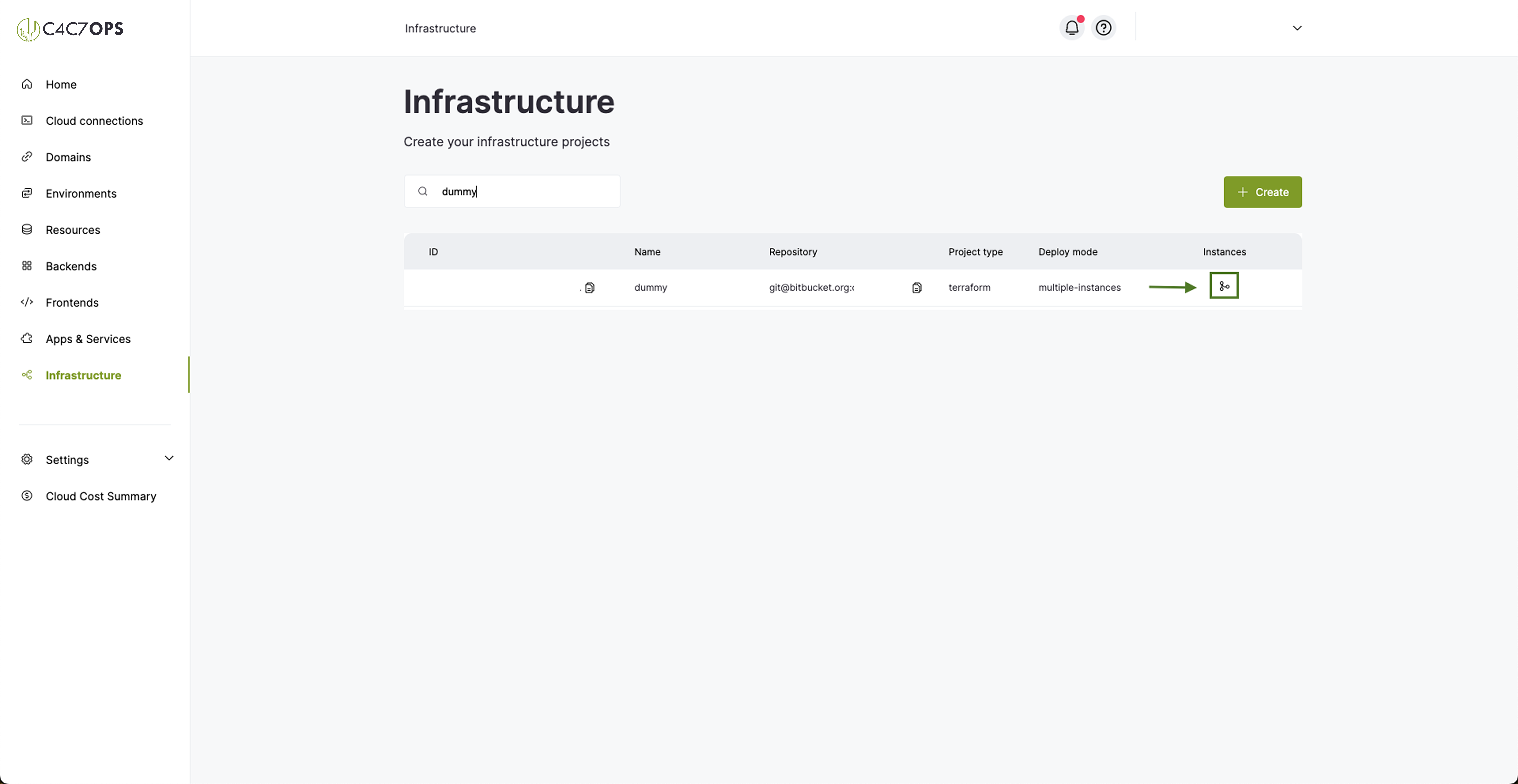 C4C7OPS infrastructure project created