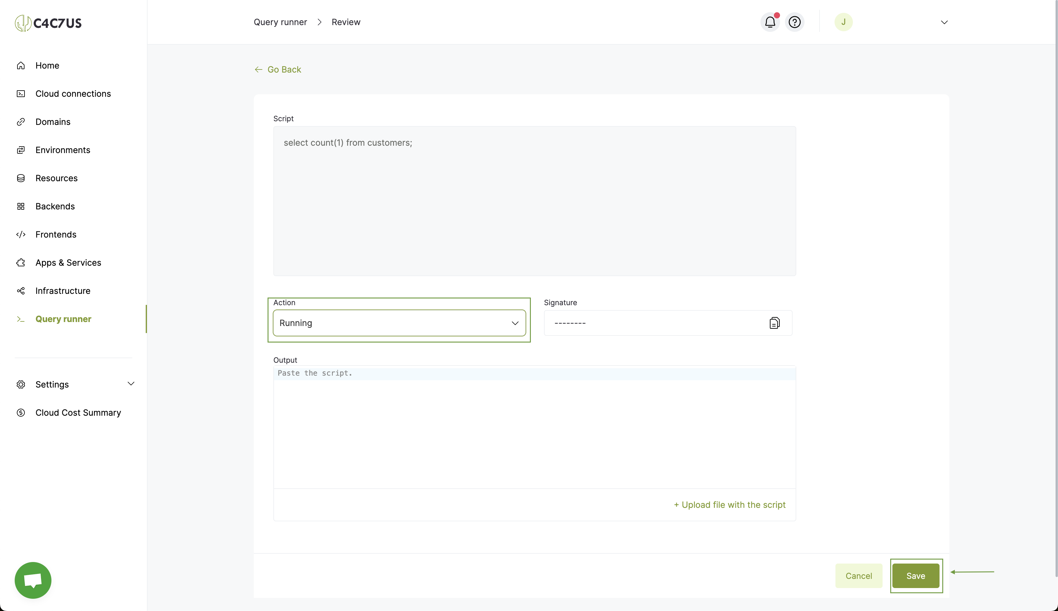 C4C7OPS query runner