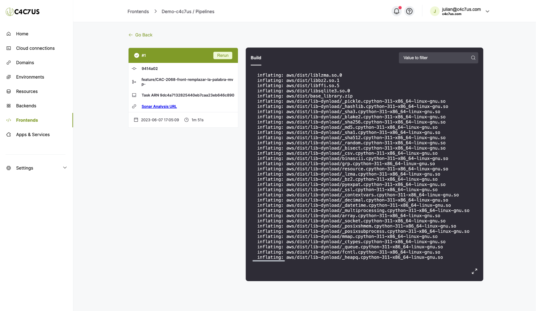 C4C7OPS frontends console
