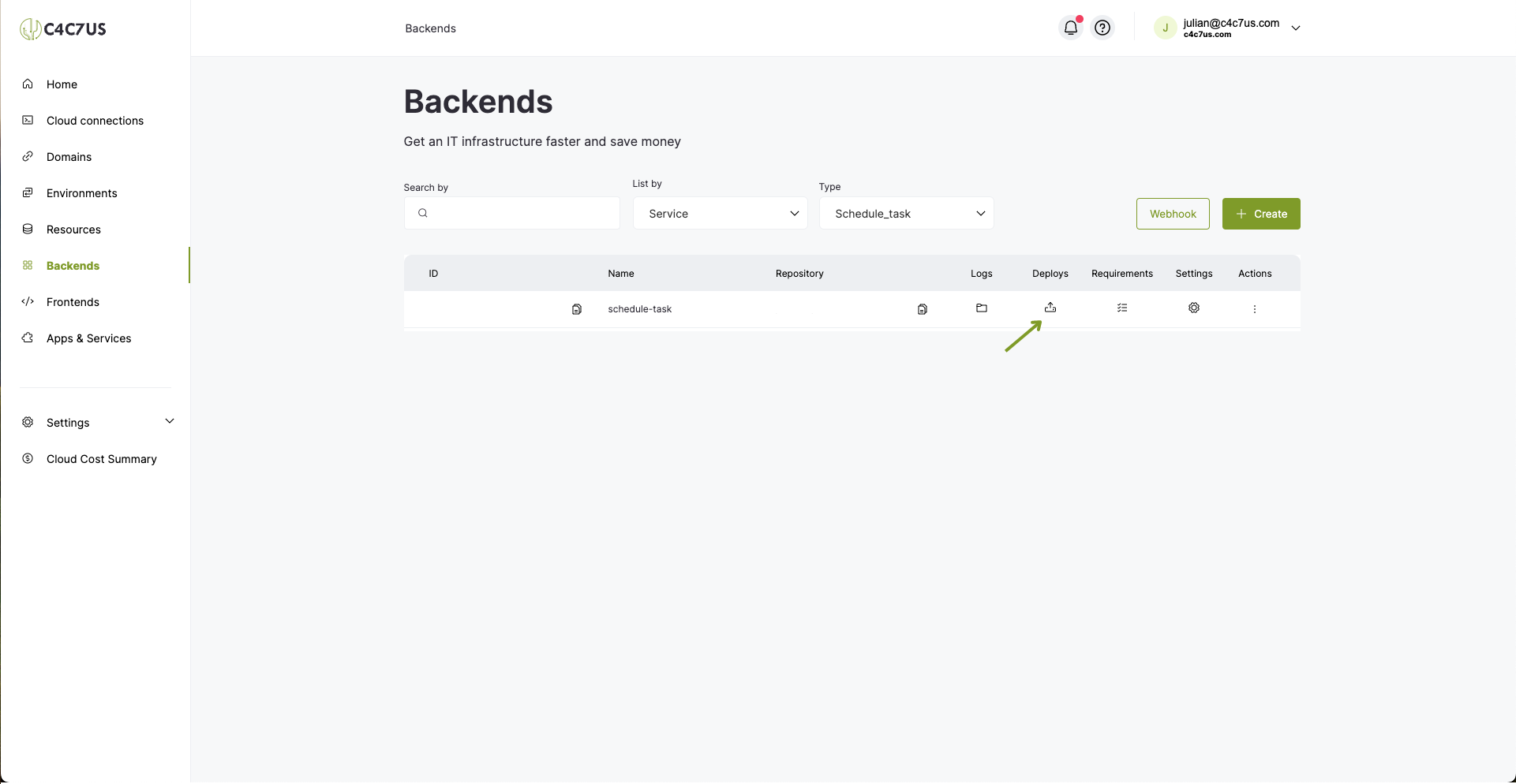 C4C7OPS backends